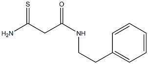 2-carbamothioyl-N-(2-phenylethyl)acetamide Structure