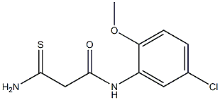 2-carbamothioyl-N-(5-chloro-2-methoxyphenyl)acetamide 구조식 이미지