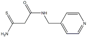 2-carbamothioyl-N-(pyridin-4-ylmethyl)acetamide 구조식 이미지