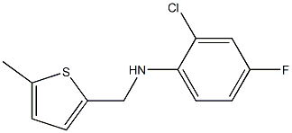 2-chloro-4-fluoro-N-[(5-methylthiophen-2-yl)methyl]aniline Structure