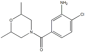 2-chloro-5-[(2,6-dimethylmorpholin-4-yl)carbonyl]aniline 구조식 이미지