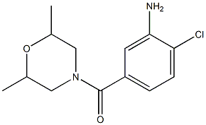 2-chloro-5-[(2,6-dimethylmorpholin-4-yl)carbonyl]aniline Structure