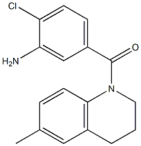 2-chloro-5-[(6-methyl-1,2,3,4-tetrahydroquinolin-1-yl)carbonyl]aniline Structure