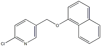 2-chloro-5-[(naphthalen-1-yloxy)methyl]pyridine Structure