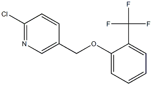 2-chloro-5-[2-(trifluoromethyl)phenoxymethyl]pyridine 구조식 이미지