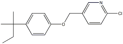 2-chloro-5-[4-(2-methylbutan-2-yl)phenoxymethyl]pyridine Structure