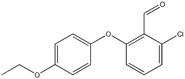 2-chloro-6-(4-ethoxyphenoxy)benzaldehyde Structure
