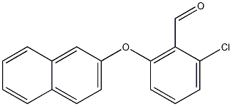 2-chloro-6-(naphthalen-2-yloxy)benzaldehyde 구조식 이미지