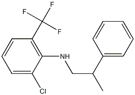 2-chloro-N-(2-phenylpropyl)-6-(trifluoromethyl)aniline Structure