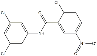 2-chloro-N-(3,5-dichlorophenyl)-5-nitrobenzamide 구조식 이미지