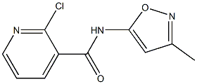 2-chloro-N-(3-methyl-1,2-oxazol-5-yl)pyridine-3-carboxamide 구조식 이미지