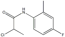 2-chloro-N-(4-fluoro-2-methylphenyl)propanamide Structure