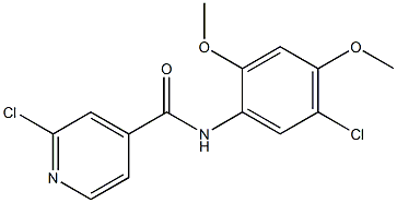 2-chloro-N-(5-chloro-2,4-dimethoxyphenyl)pyridine-4-carboxamide Structure