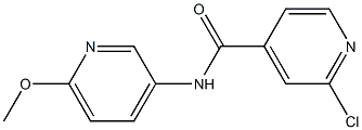 2-chloro-N-(6-methoxypyridin-3-yl)pyridine-4-carboxamide Structure