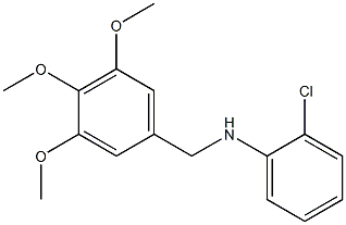 2-chloro-N-[(3,4,5-trimethoxyphenyl)methyl]aniline 구조식 이미지