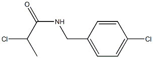 2-chloro-N-[(4-chlorophenyl)methyl]propanamide 구조식 이미지