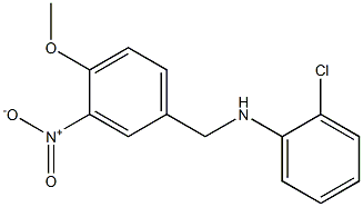 2-chloro-N-[(4-methoxy-3-nitrophenyl)methyl]aniline Structure