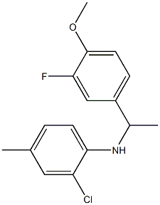 2-chloro-N-[1-(3-fluoro-4-methoxyphenyl)ethyl]-4-methylaniline Structure