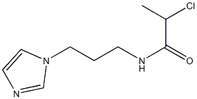 2-chloro-N-[3-(1H-imidazol-1-yl)propyl]propanamide 구조식 이미지