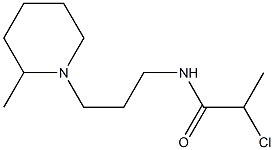 2-chloro-N-[3-(2-methylpiperidin-1-yl)propyl]propanamide Structure