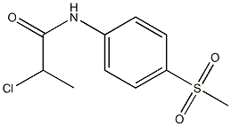 2-chloro-N-[4-(methylsulfonyl)phenyl]propanamide 구조식 이미지