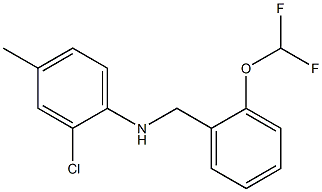 2-chloro-N-{[2-(difluoromethoxy)phenyl]methyl}-4-methylaniline Structure