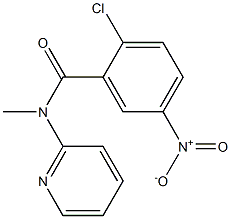 2-chloro-N-methyl-5-nitro-N-(pyridin-2-yl)benzamide Structure