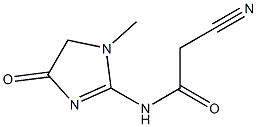 2-cyano-N-(1-methyl-4-oxo-4,5-dihydro-1H-imidazol-2-yl)acetamide Structure
