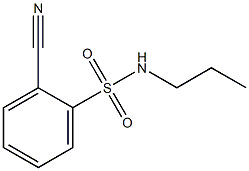 2-cyano-N-propylbenzenesulfonamide Structure