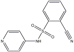 2-cyano-N-pyridin-4-ylbenzenesulfonamide Structure