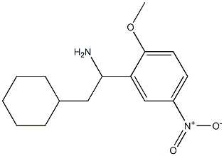 2-cyclohexyl-1-(2-methoxy-5-nitrophenyl)ethan-1-amine 구조식 이미지