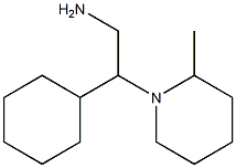 2-cyclohexyl-2-(2-methylpiperidin-1-yl)ethanamine Structure