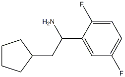 2-cyclopentyl-1-(2,5-difluorophenyl)ethan-1-amine Structure