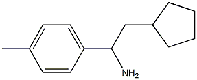 2-cyclopentyl-1-(4-methylphenyl)ethan-1-amine Structure