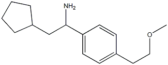 2-cyclopentyl-1-[4-(2-methoxyethyl)phenyl]ethan-1-amine Structure