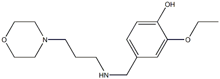 2-ethoxy-4-({[3-(morpholin-4-yl)propyl]amino}methyl)phenol 구조식 이미지