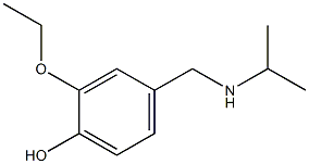 2-ethoxy-4-[(propan-2-ylamino)methyl]phenol 구조식 이미지