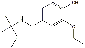 2-ethoxy-4-{[(2-methylbutan-2-yl)amino]methyl}phenol 구조식 이미지