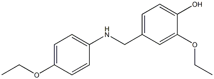 2-ethoxy-4-{[(4-ethoxyphenyl)amino]methyl}phenol 구조식 이미지