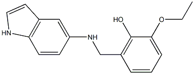 2-ethoxy-6-[(1H-indol-5-ylamino)methyl]phenol 구조식 이미지