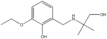 2-ethoxy-6-{[(1-hydroxy-2-methylpropan-2-yl)amino]methyl}phenol 구조식 이미지