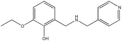 2-ethoxy-6-{[(pyridin-4-ylmethyl)amino]methyl}phenol 구조식 이미지