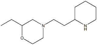 2-ethyl-4-[2-(piperidin-2-yl)ethyl]morpholine Structure