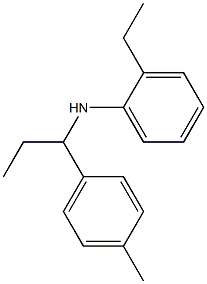 2-ethyl-N-[1-(4-methylphenyl)propyl]aniline Structure