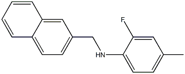 2-fluoro-4-methyl-N-(naphthalen-2-ylmethyl)aniline 구조식 이미지