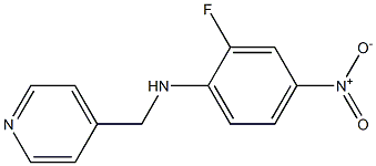 2-fluoro-4-nitro-N-(pyridin-4-ylmethyl)aniline 구조식 이미지