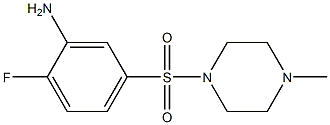 2-fluoro-5-[(4-methylpiperazine-1-)sulfonyl]aniline Structure