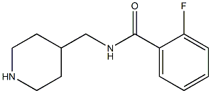 2-fluoro-N-(piperidin-4-ylmethyl)benzamide Structure