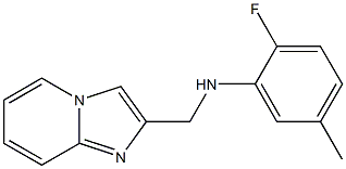 2-fluoro-N-{imidazo[1,2-a]pyridin-2-ylmethyl}-5-methylaniline Structure