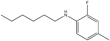 2-fluoro-N-hexyl-4-methylaniline Structure